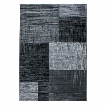 Plus Blend teppich kurzflor rechteckig 140x200cm schwarz