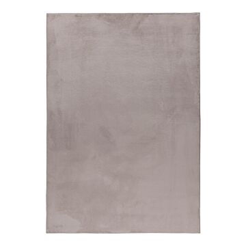 Pouffy teppich fluffy hochflor läufer 60x110cm beige