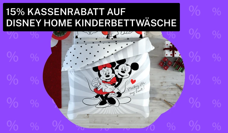 Rabatt auf Kinderbettwäsche
